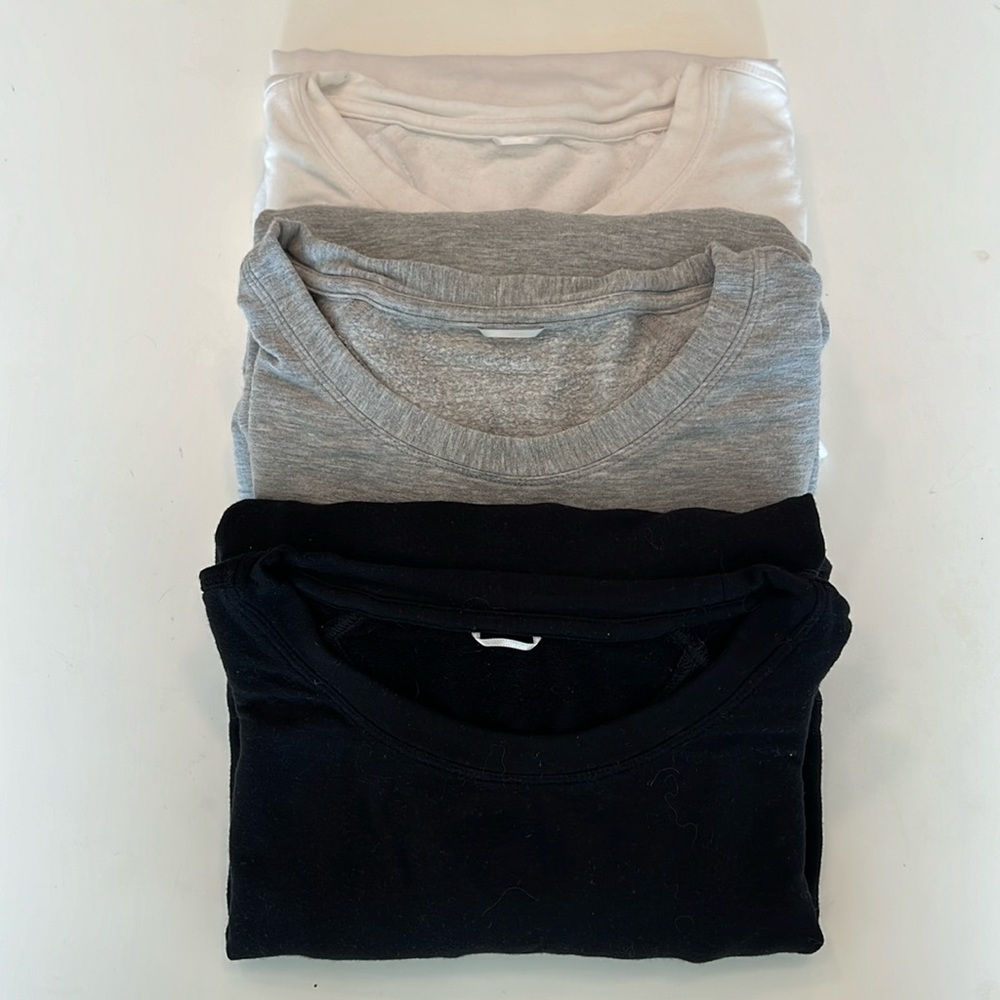 [Set of Three!] Kit and Ace Brushed Sweatshirts in Technical Cashmere